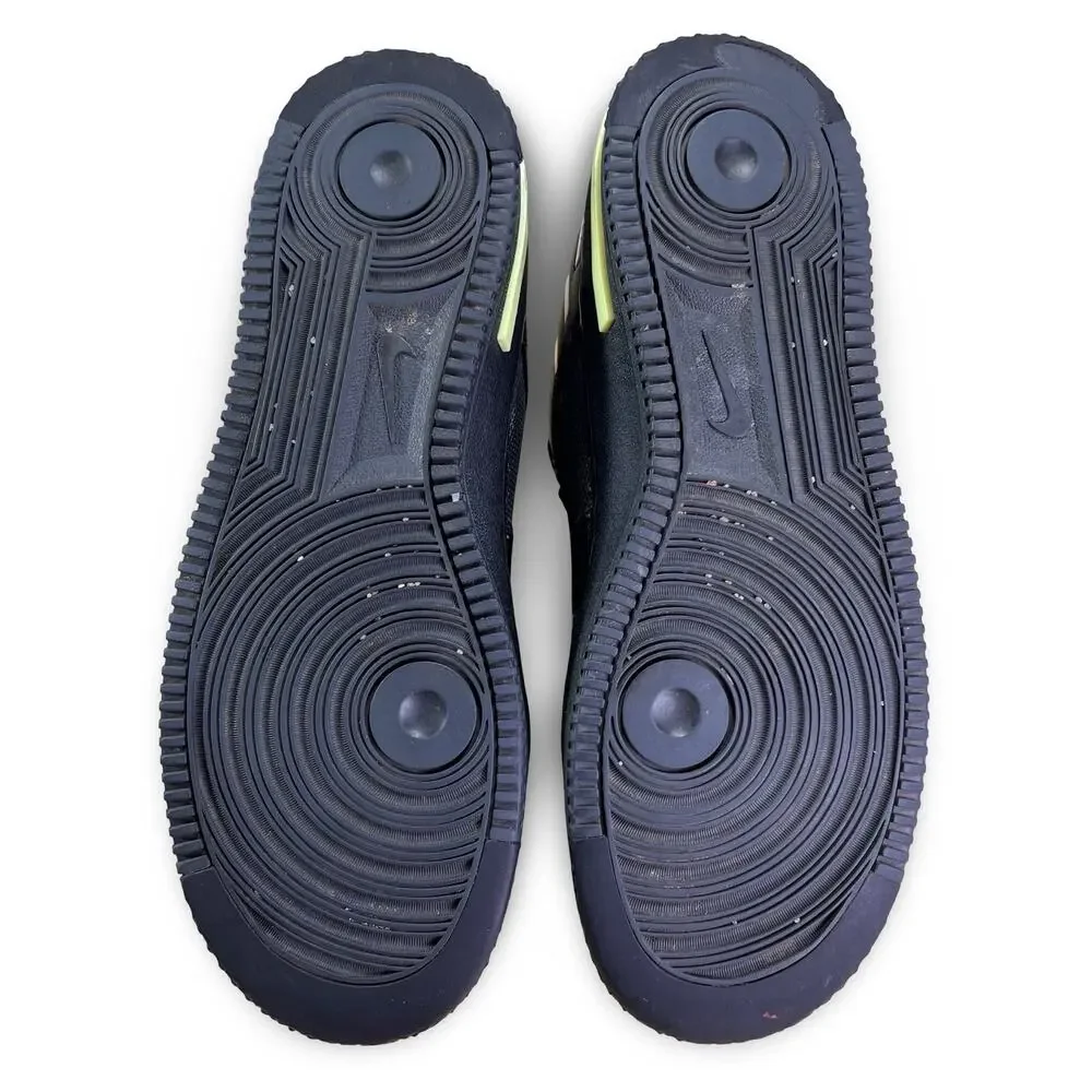 Nike Air Force 1 Black React Violet Star Mens Shoes Size 9.5 Basketball Comfort
